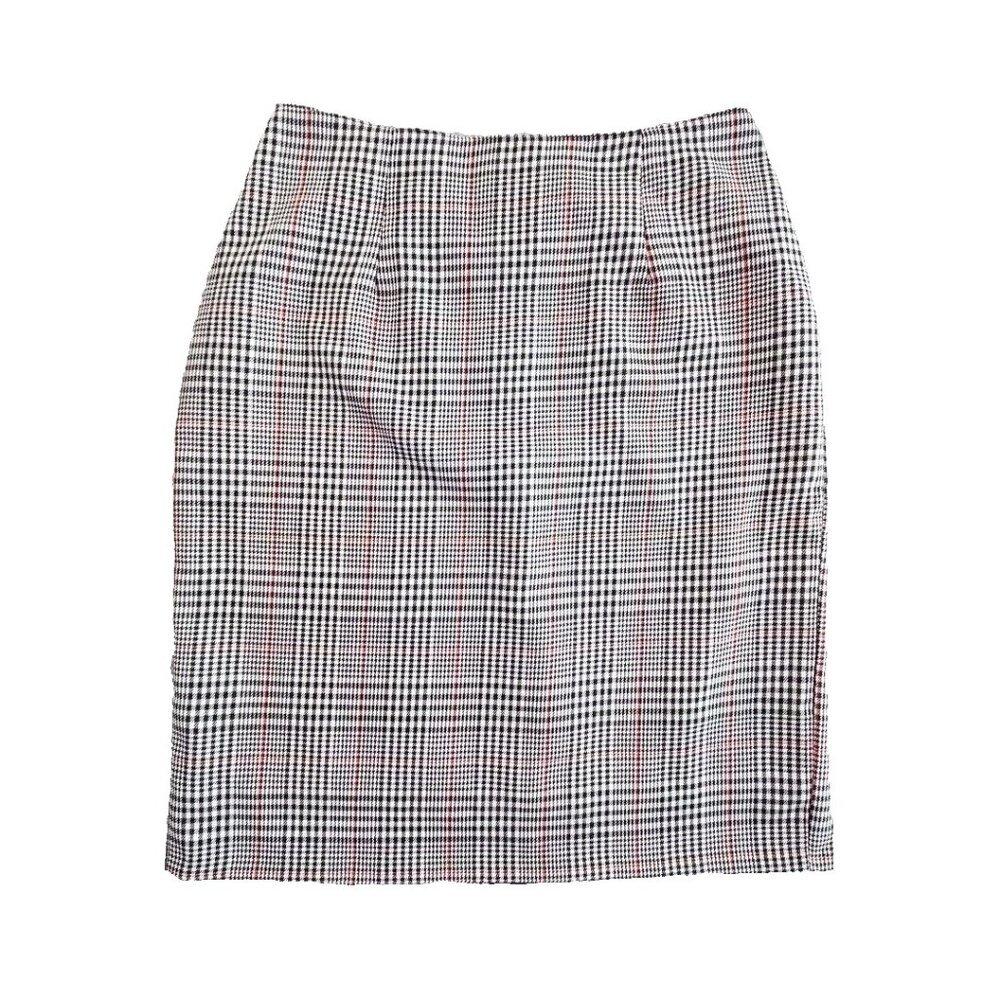 First Option Separates‎ Skirt Women's Size 10 (W28 L22) Houndstooth Sheath EUC